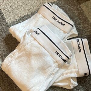 Fruit of the Loom Classic White Boxer Briefs